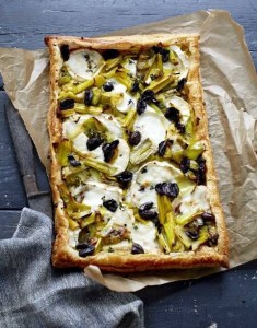 Leek, Goat Cheese & Olive Tart-Bill Granger