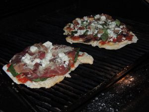 Pizza on the grill 1
